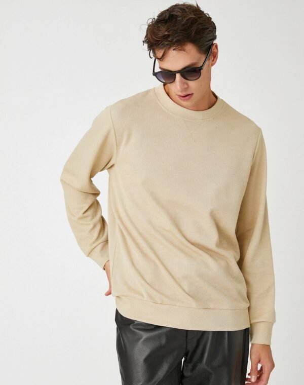 Koton Sweatshirt - Beige - Regular Fit - Image 2